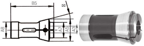 Druckspannzange 173E FAHRION, Druckspannzange Spannbereich 20-420 mm rund 173 E