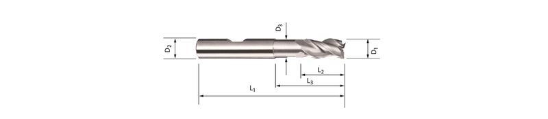 SBF8431, VHM-Präzisionsfräser, Ø 10 mm, Typ SBF84311100