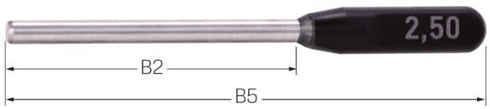 Präzisions-Prüfstift NEUTRAL, mit Griff, Gen. 2