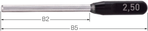 Präzisions-Prüfstift NEUTRAL, mit Griff, Gen. 2