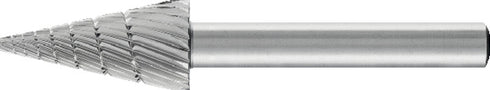 HSS-Frässtift PFERD, Zahnung 3 Spitzkegelform G
