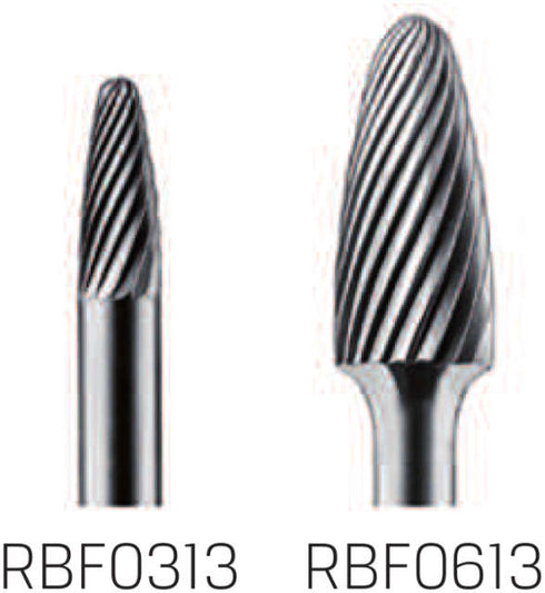HM-Kleinfrässtift PRETEC, Rundbogenform kreuzverzahnt Z=4