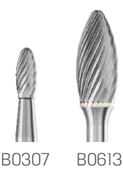 HM-Kleinfrässtift PFERD, Flammenform Z=5