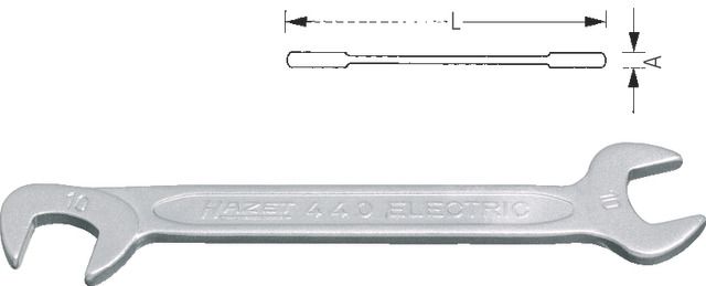 Klein-Doppelmaulschlüssel HAZET, für Elektriker