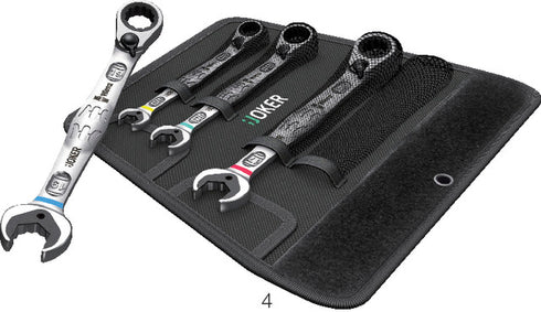 Ratchet combination wrench set WERA, reversible, Joker 6001