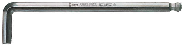Sechskant-Kugelkopf-Stiftschlüssel WERA, verchromt