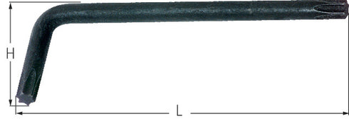 TORX<sup>®</sup>-Winkelschraubendreher WIHA, schwarzoxidiert