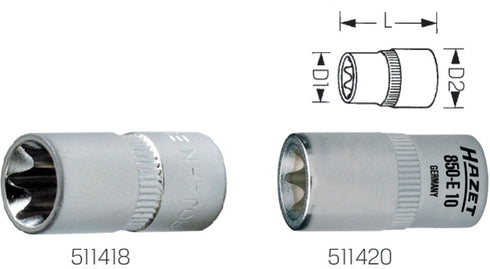 Steckschlüssel-Einsatz HAZET, TORX<sup>®</sup>