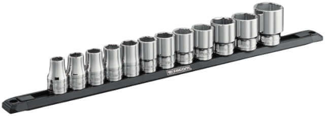 Steckschlüssel-Einsatz-Satz FACOM, OGV® Grip Sechskant, 12-teilig