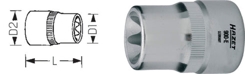 Steckschlüssel-Einsatz HAZET, TORX<sup>®</sup>
