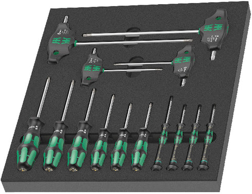 Werkstattwagen-Einlage WERA, TORX® HF Schraubendreher Set 1, 14‑teilig