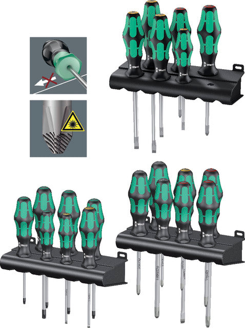 Schraubendreher-Satz WERA, Schlitz PZ/PH/TORX<sup>®</sup>