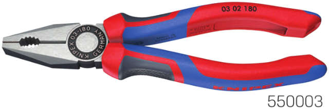 Kombizange KNIPEX, poliert mit Mehrkomponenten-Hülle