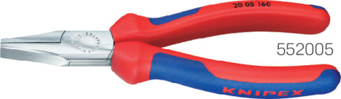 Flachzange KNIPEX, verchromt, mit Mehrkomponenten-Hülle