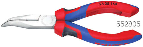 Flachrundzange KNIPEX, poliert, mit Mehrkomponenten-Hülle