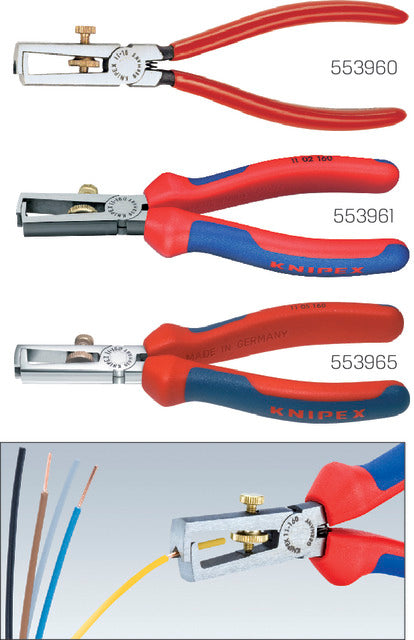 Abisolierzange KNIPEX, poliert mit Mehrkomponentenhülle
