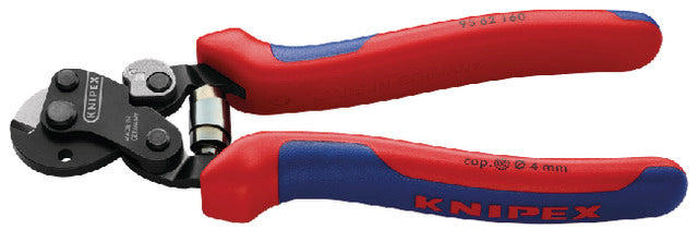 Drahtseilschere KNIPEX, Kopf brüniert, Griffe mit Mehrkomponenten-Hülle