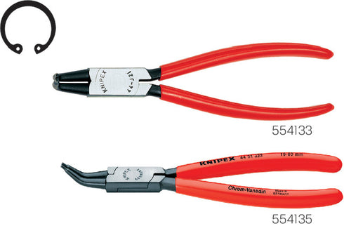 Sicherungsringzange KNIPEX, Form D, 45° abgewinkelt