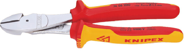 VDE-Kraftseitenschneider KNIPEX, verchromt mit Mehrkomponentenhülle