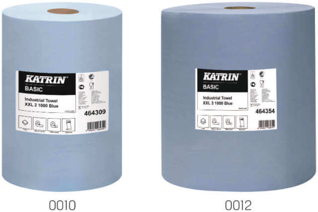 Papierwischtuch PRECITOOL, Rollen, blau