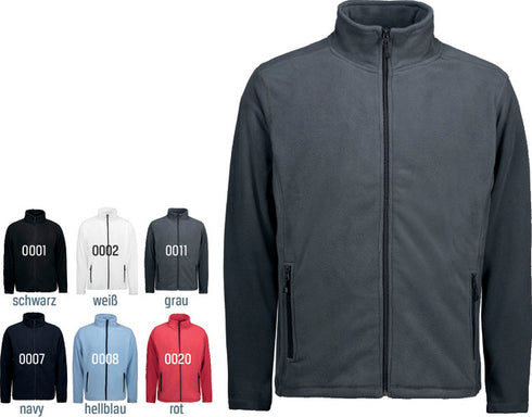 Microfleece-Herrenjacke ID, Microfleece-Herrenjacke, navy