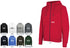Full Zip Hoodie ID, Full Zip Hoodie Core, rot