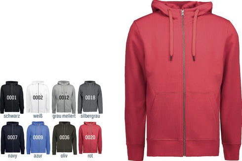 Full Zip Hoodie ID, Full Zip Hoodie Core, silber-grau