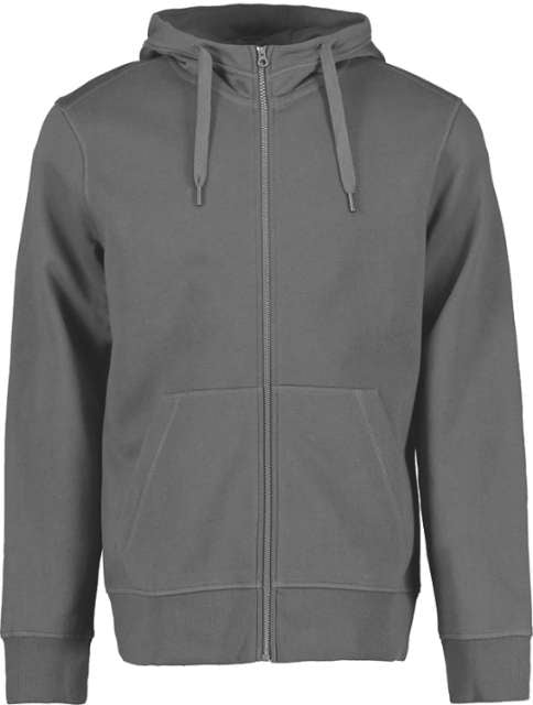 Full Zip Hoodie ID, Full Zip Hoodie Core, silber-grau