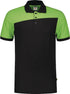 Polo shirt TRICORP, bicolor with cross seam, black/lime