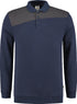 Sweatshirt TRICORP, Bicolor mit Polokragen, dunkelblau/dunkelgrau