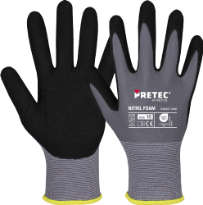 Montage-Handschuh PRETEC, mit Nitrilschaum-Beschichtung