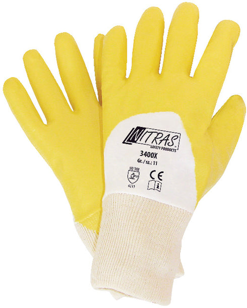 Nitril-Handschuh NITRAS, gelb, leicht