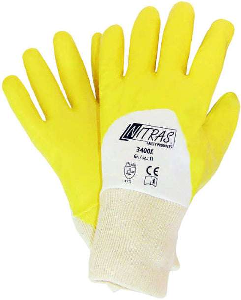Nitril-Handschuh NITRAS, gelb, leicht