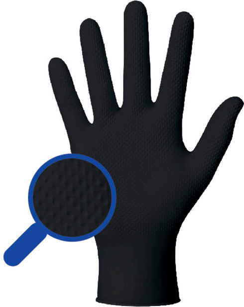 Einweghandschuh INDUSTRADE, StellarGrip Black