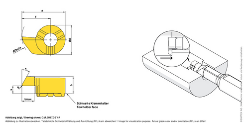 simturn DX Schneidplatte D14.3087.02YLX400, SIMTEK AG8E