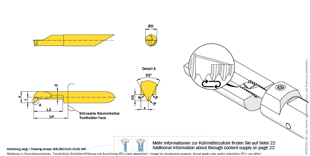 simturn AX Schneideinsatz A05.BS24.02.15.52MRGN39, SIMTEK AJKA