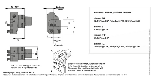 simturn OA Klemmhalter TOA.90C4R, SIMTEK AJVH