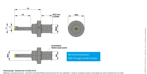 simcut BF Klemmhalter F10.SB32.56ZB, SIMTEK ASCX