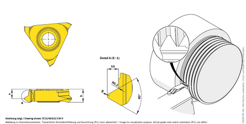 simturn E3 Wendeschneidplatte TE3.UN11.02EMRX600, SIMTEK ATWS