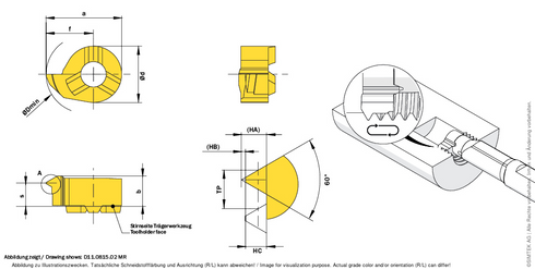 simturn DX Schneidplatte D09.0205.02.09MRX400, SIMTEK AWGT