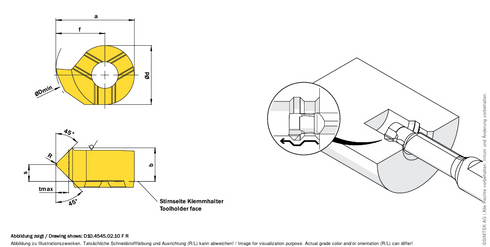simturn DX Schneidplatte D07.4545.02.07FLX800, SIMTEK AXBA