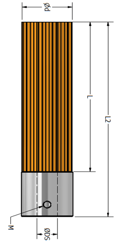UFIBER Hülse für Flächenbürste Ø15 mm