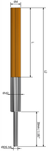 UFIBER Querlochbürste Ø7 mm Körnung 800