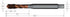 CoroTap™ 300 spiralgenuteter Gewindebohrer mit Schälanschnitt SANDVIK, T300-XM100DB-M10X100C110