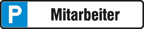 Parkplatzschild NEUTRAL, Alu B520xH110 mm Mitarbeiter SafetyMarking