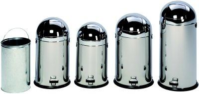 Abfallsammler VAR, 40 l Edelst. 740x380 mm VAR
