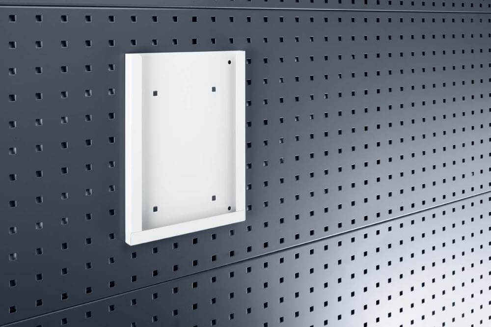 Prospekthalter BOTT, A4 B224xT20xH302 mm für Lochplatten für Lochplatten bott