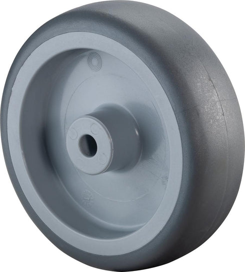 Gummirad BS ROLLEN, 125mm A80.125 grau,Radkörper Kst.,GL BS ROLLEN