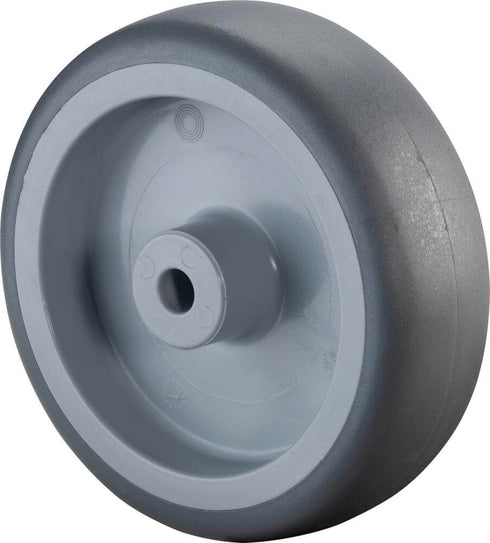 Gummirad BS ROLLEN, 125mm A80.125 grau,Radkörper Kst.,GL BS ROLLEN