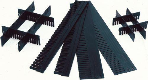 Unterteiler LA-KA-PE, anthrazit L1150xH180xS5 mm VE 10 Stk. individuell zuschneidbar